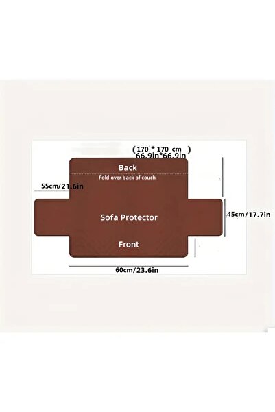 BE ACTİVE Evcil Hayvan Tüy Tutmaz Kahverengi Çift Taraflı Su Geçirmez 2 Kişilik Koltuk Örtüsü