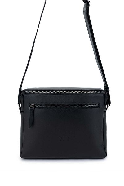 Tamer Tanca Men's Genuine Leather Black Messenger Bag