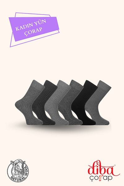Diba 6-Piece Wool Derby Women's Socket Set