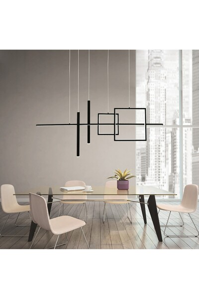 voxlamp lighting solutions Cubiform Sarkıt Led Avize 120 Cm