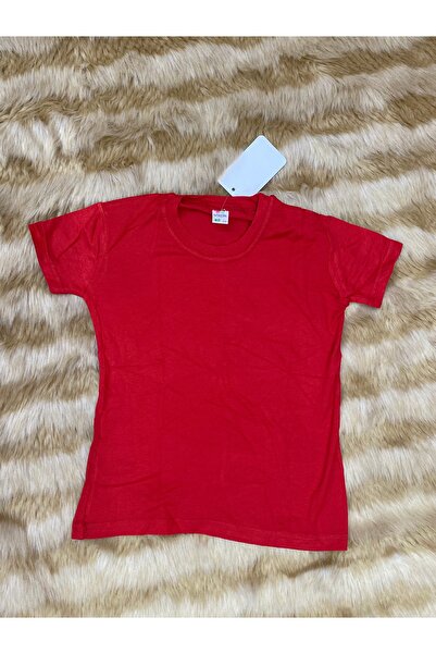 skycott Червона дитяча футболка - з віскози, з круглим вирізом, з короткими р...