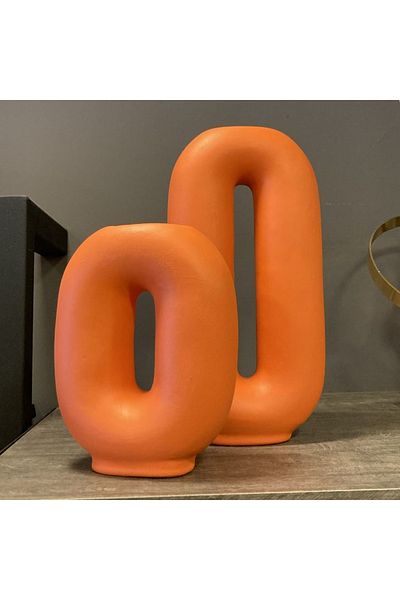 By Ari Ev Dekorasyon Vz313-1 Model Double Ceramic Vase