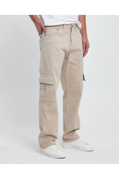 KAMİLKUNDURA ERKEK BAGGY RAHAT KESİM KARGO CEPLİ PANTOLON