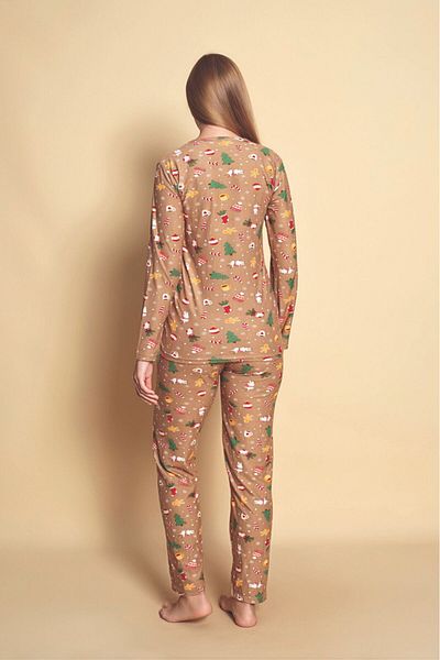 Sude HOMEWEAR ΓΥΝΑΙΚΕΙΑ ΜΑΚΡΥΜΑΝΙΚΗ ΠΡΩΤΟΧΡΟΝΙΑ ΕΙΔΙΚΗ ΣΤΟΛΗ ΠΙΤΖΑΜΑ
