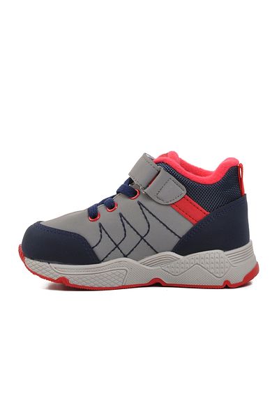 pepino Walkway Ice-Blue-Red Baby Boots