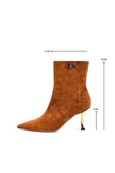 Sofia Baldi Jerry Taba Deri  Kadın Topuklu Bot