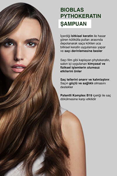 Bioblas Onarıcı Bakım Saç Dökülmesine Karşı Phytokeratin Şampuan 1.000 Ml - Keratin Bakım, Yıpranmış Saçlar