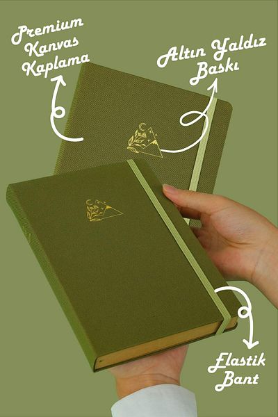 Victoria's Journals دفتر بوجو كرافت كتان 96 ورقة مقاس A5 150 جرام. كرافت مخطط