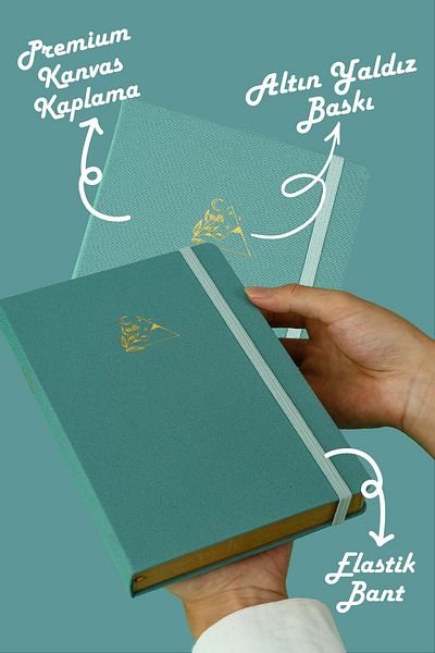Victoria's Journals دفتر بوجو كرافت كتان 96 ورقة مقاس A5 150 جرام. كرافت مخطط