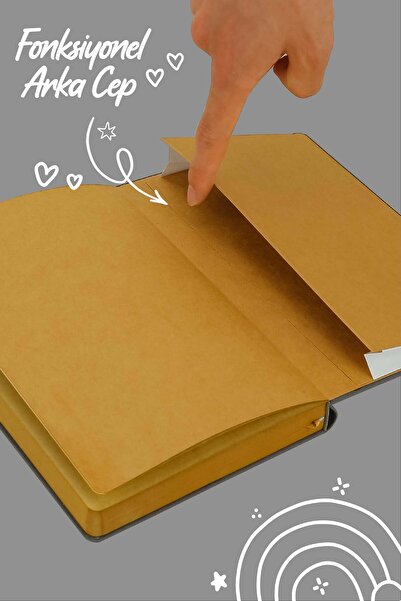 Victoria's Journals Bujo Kraft Keten Defter 96 Yaprak A5 150 Gr. Kraft Çizgili