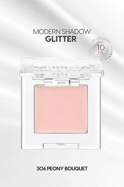 Missha Modern Shadow Glitter - Glitter Single Cream Shadow, Lasting and Non Clumping (306 Peony Bouquet)