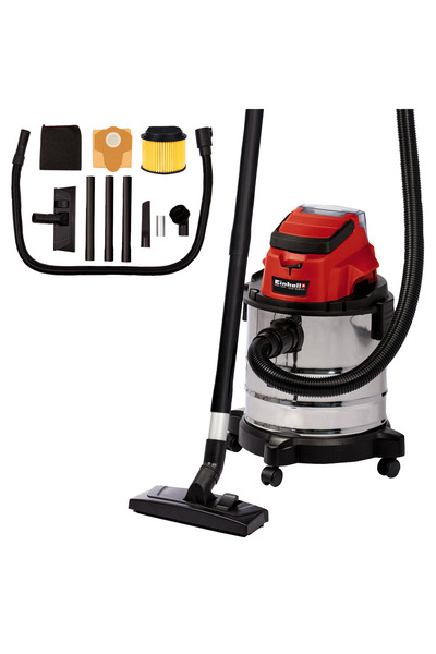 Einhell TC-VC 18/20 Li S - Solo, Akülü Islak/Kuru Süpürge (Akü ve şarj cihazı dahil değildir)