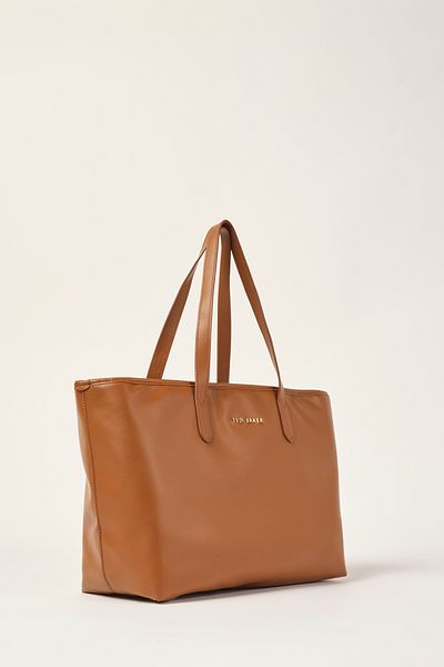 Ted Baker Tan Solid Skin 9045 Model Einkaufstasche – mit Innentasche