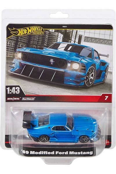 HOT WHEELS Hw Premium 1:43 Car Culture -Modified'69 Ford Mustang (Ford Mad Muscle Mustang)