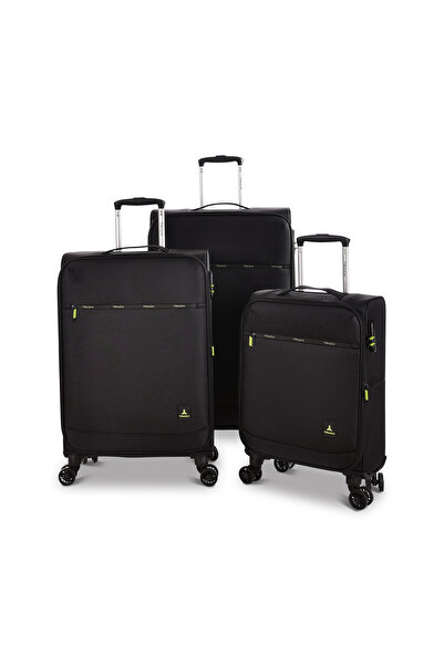 Track Travel Bag 3Pcs Luggage Set Soft Trolley LG001-3P
