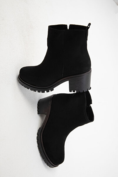 SOHO Dámské černé semišové boty - 19771 Model Bootie