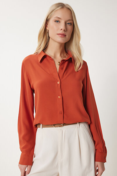 Happiness İstanbul Női csempe kényelmes viszkóz ing TO00153