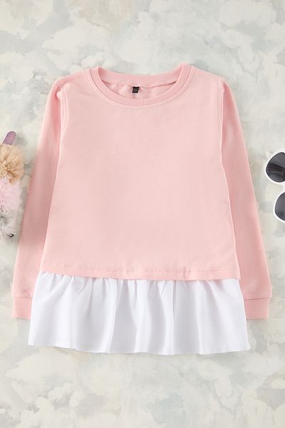 TRENDYOLKIDS Обикновен плетен суичър на прах Tkdaw25Sw00042