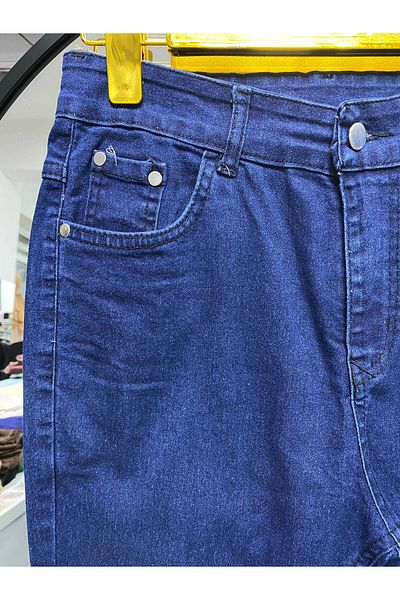 Zeynep Butik Pantaloni din denim lycra cu picior evazat 1388