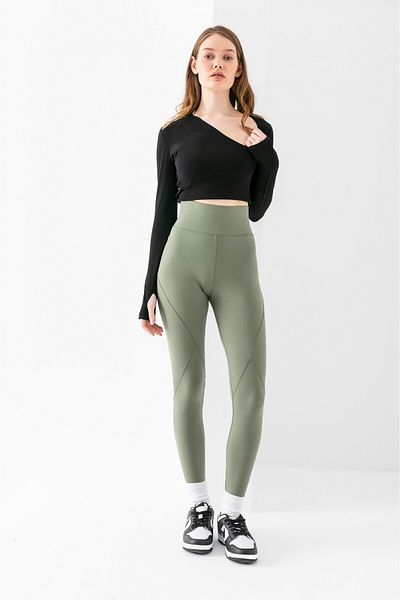 RuyaMood Colanți sport extra elastici, cu textura moale, cu cusături de caryoka, cu talie înaltă
