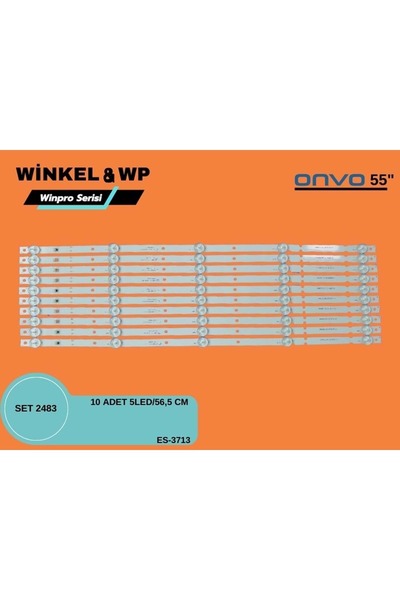 REWEL Onvo Saba Tv LED BAR 55 inç 10 Lu Takım 10 X 56,5 CM 5 Mercek 284693-U15
