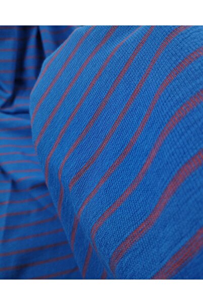 Kumaş Parça Плетене покривало синьо-червоного кольору (ширина 140 см, довжина...