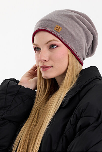 Butikgiz ملابس خارجية من الصوف الرمادي للنساء، ملابس داخلية من القطن باللون ا...