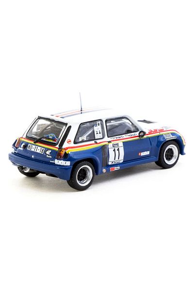 TOYFEST Tarmac Works 1/64 رينو 5 توربو رالي كوستا برافا 1985 # 11 نموذج سيارة معدنية قابلة للجمع