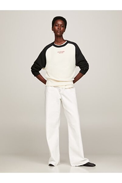 Tommy Hilfiger Renk Bloklu Rahat Sweatshirt