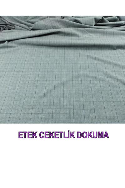 Kumaş Parça Габардин сірий в клітинку (Ширина 150 см x Довжина 330 см)