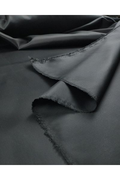 Kumaş Parça Căptușeală de jachetă cu fustă sintetică în culoare neagră (lățime 140 cm x lungime 90 cm)