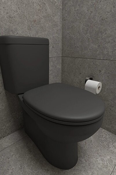 TR Kolay Kurulum Siyah Klozet Kapağı Plastik SİYAH