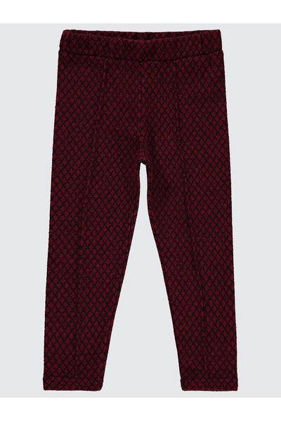 Civil Girls 6-9 Years Old Girl's Burgundy Tights