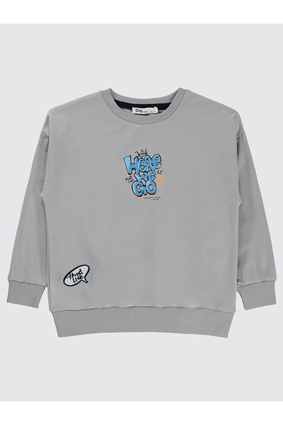 Civil Boys 10-13 Years Old Boy Gray Sweatshirt
