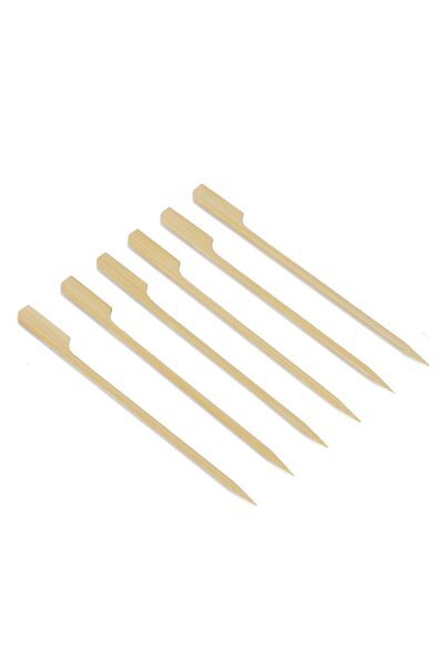 14Süs Yassı Çöp Şiş - Golf Tipi Çöp Şiş 20 Cm 100 Adet