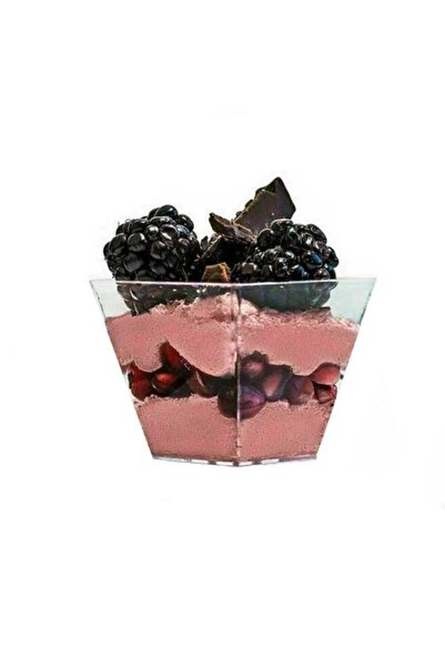 Genel Markalar Kristal Plastik Akrilik Prizma Kübik Kase 200 Cc - 20 Adet Kap...