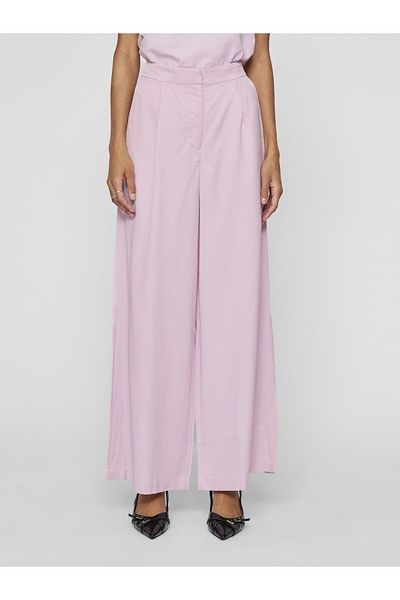 VILA Hose mit weitem Bein High Waist
