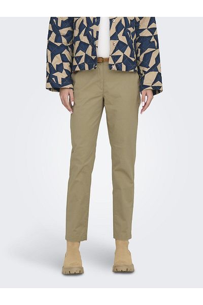 JDY Chino Hose JDYCHICAGO Mittlere Taille Weiter Beinschnitt Chino Hose
