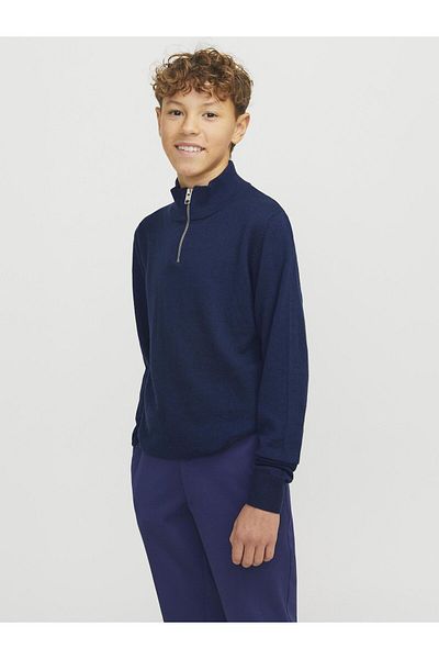 Jack & Jones Junior Strickjacke mit Viertelreißverschluss Strickjacke mit Viertelreißverschluss Junior