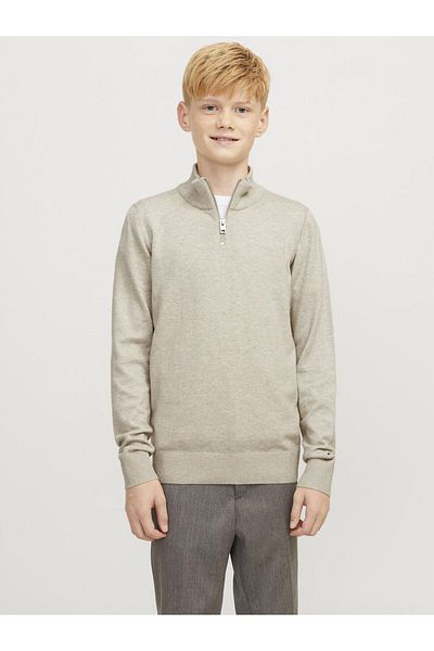 Jack & Jones Junior Strickjacke mit Viertelreißverschluss Strickjacke mit Viertelreißverschluss Junior