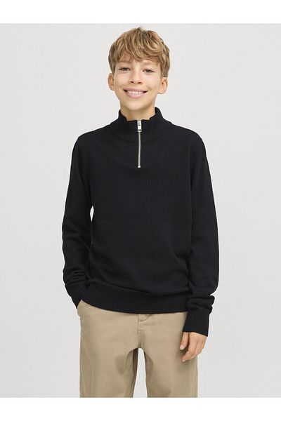 Jack & Jones Junior Strickjacke mit Viertelreißverschluss Strickjacke mit Viertelreißverschluss Junior