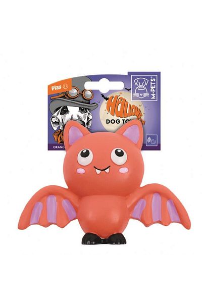 M-PETS Halloween Orange Bat Dog Toy