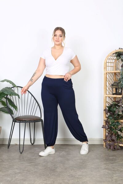 ESPİNA Plus Size Women's Baggy Trousers - Loose Fit