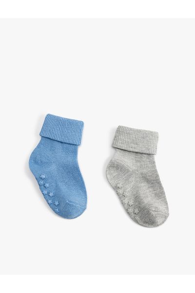 Koton Set of 2 Non-Slip Socks with Silicone Base