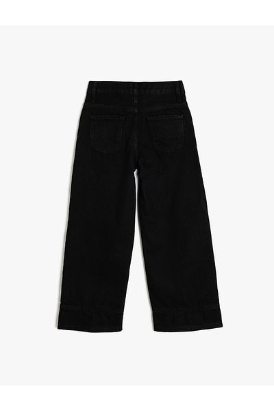 Koton Pantaloni largi din denim cu buzunare din bumbac