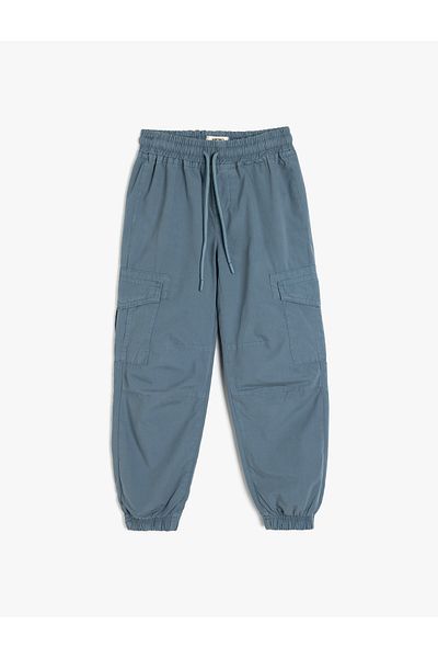 Koton Pantaloni cargo Jogger cu șireturi în talie și buzunare