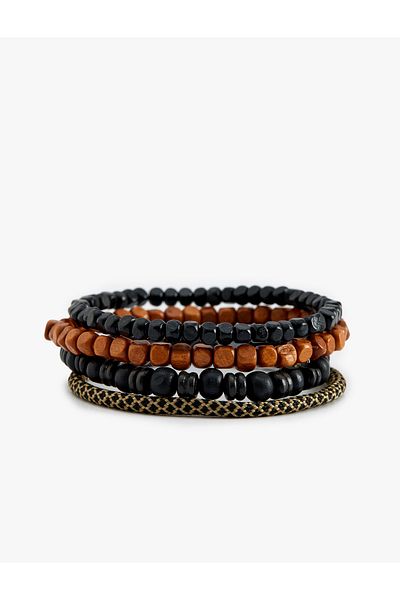 Koton Set of 4 Wooden Beaded Bracelets
