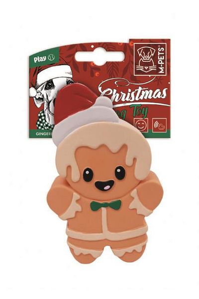 M-PETS Christmas Green Stocking Dog Toy 13cm