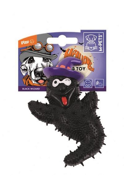 M-PETS Halloween Black Wizard Dog Toy
