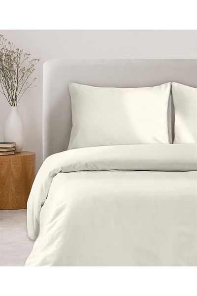 Evim Σετ Παπλωματοθήκη Akfil 100% βαμβάκι 200x220 εκ. σε λευκό χρώμα